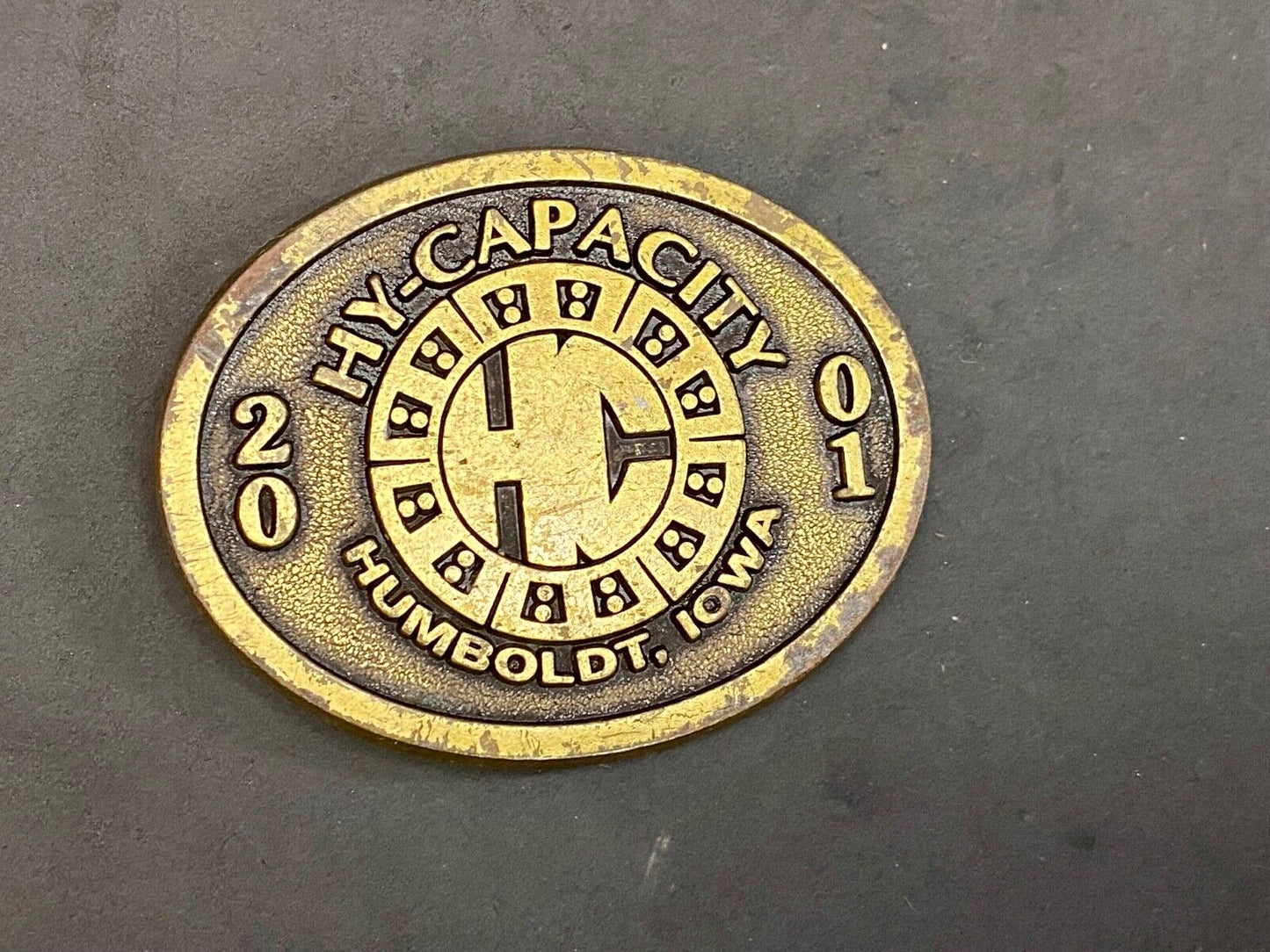 2001 Hy-Capacity Tractor Farming Agriculture Parts Limited Edition Belt Buckle 