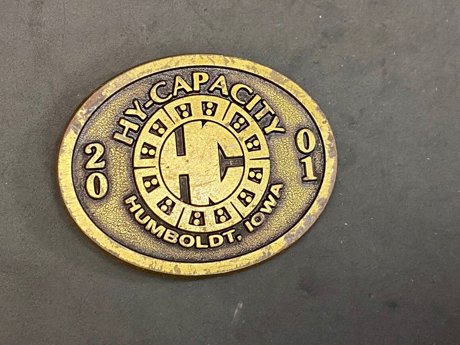 2001 Hy-Capacity Tractor Farming Agriculture Parts Limited Edition Belt Buckle 