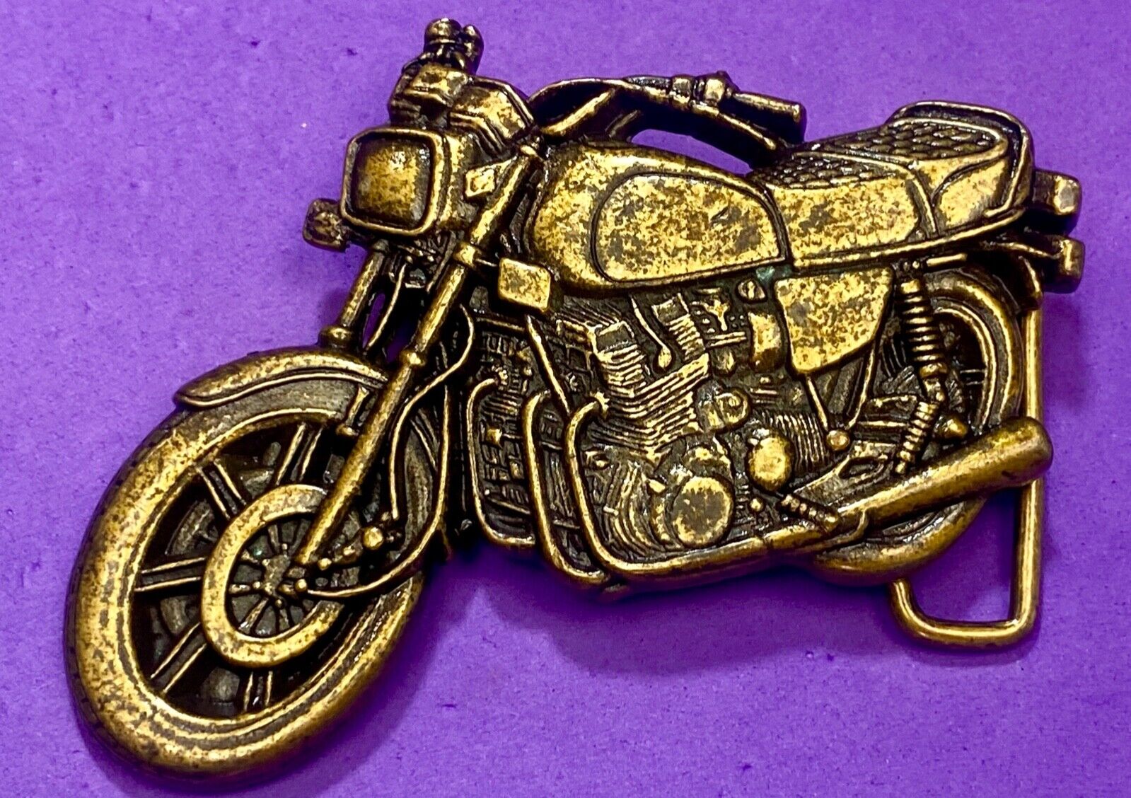 Vintage cutout Motorcycle Honda? Bikers  belt buckle by Joomi, JOOL2