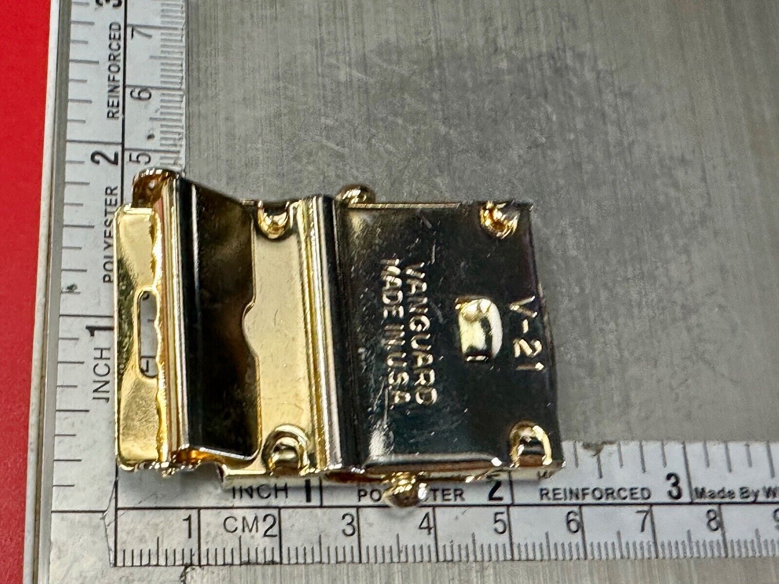 Vanguard V-21 Marines Military Uniform vintage solid brass belt buckle