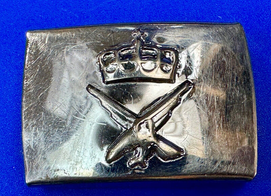 unknown to me!   dress style silver tone crown X crest? stamped belt buckle
