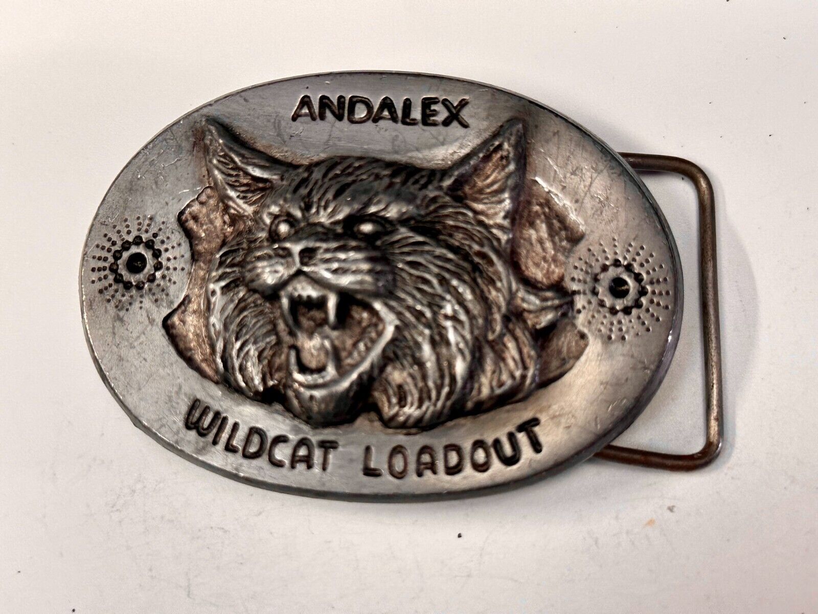 Andalex Wildcat Loadout Vintage Belt Buckle by Sculpture Artist Gary Frazen