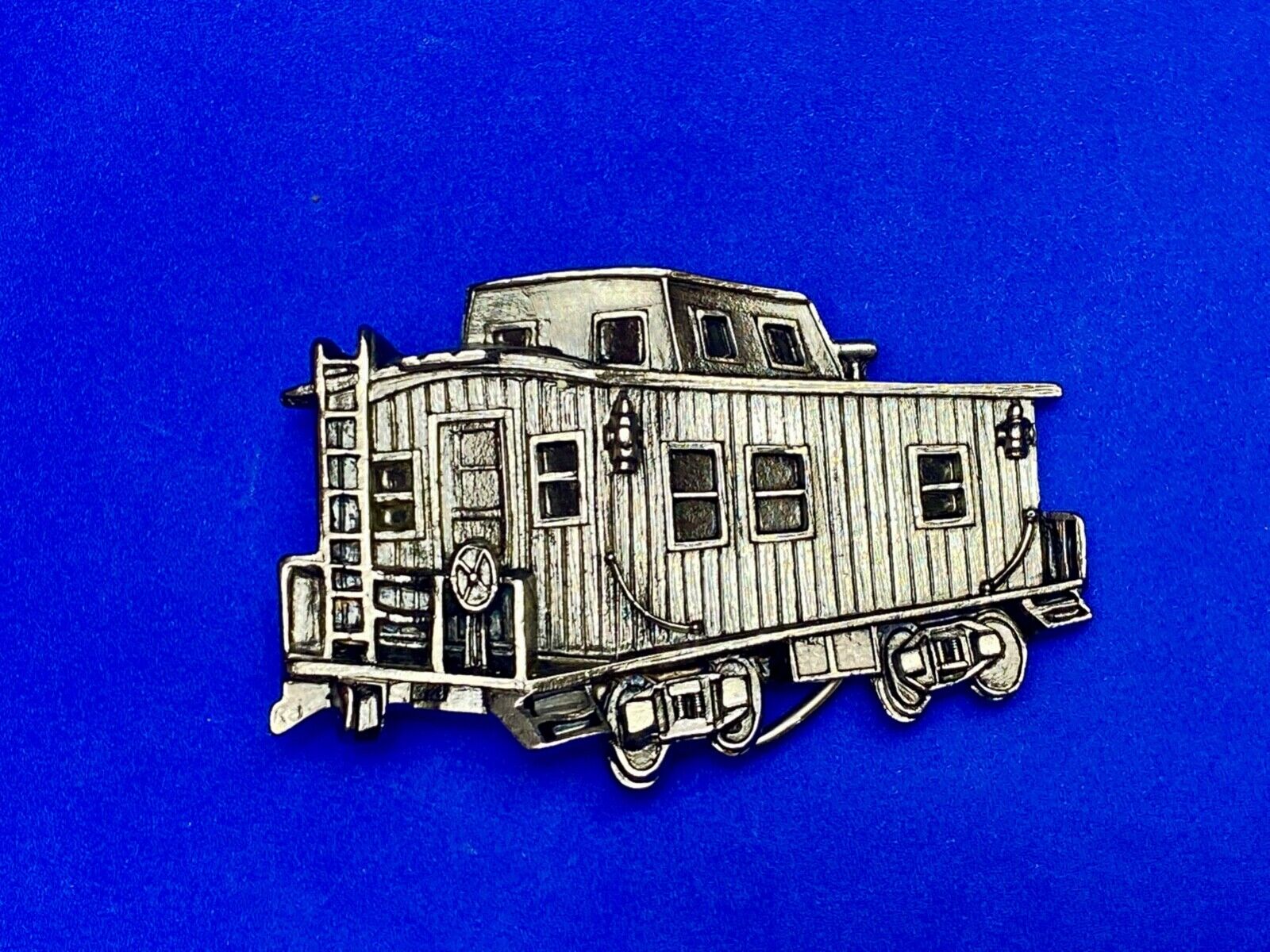 1979 caboose RR Rail Road Train Car cut out - The Great American belt buckle Co