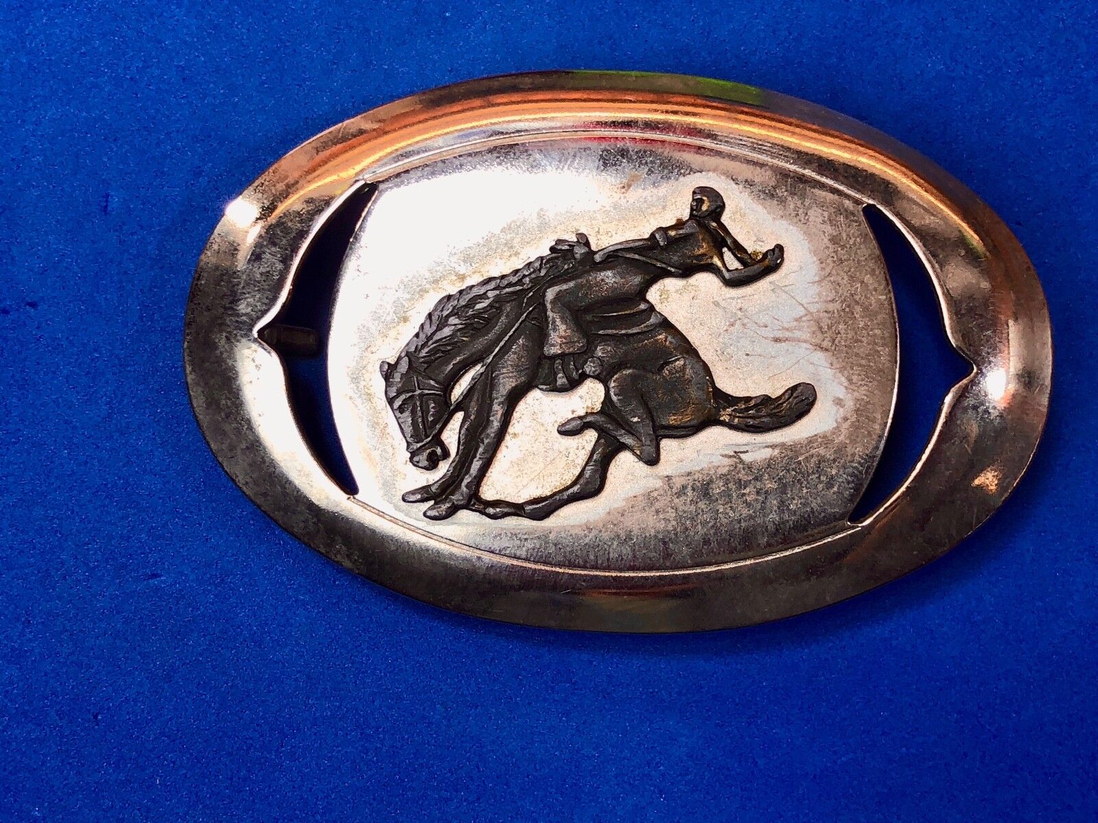 Vintage? Rodeo cowboy riding bull,  bucking bronco Belt Buckle 