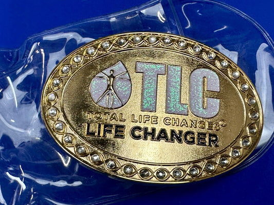 TLC Total Life Changes - Life Changer Fitness Diet Nutrition belt buckle