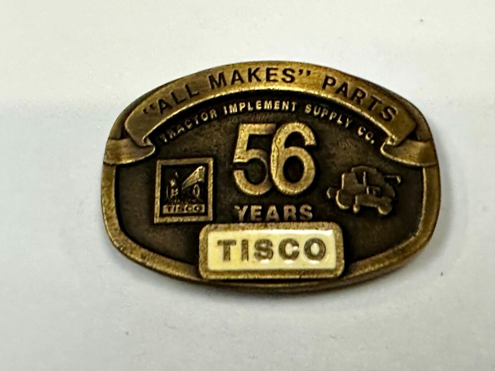 56 Years TISCO Tractor Implement Supply company NOS Belt Buckle by Speccast