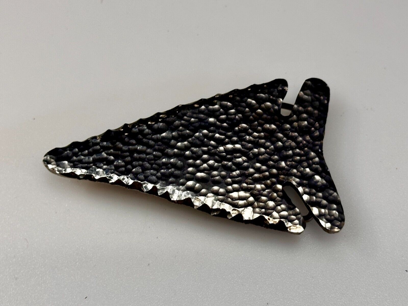 Arrow Head Textured Artisan Cast Made Native Indian Art Figural Belt Buckle