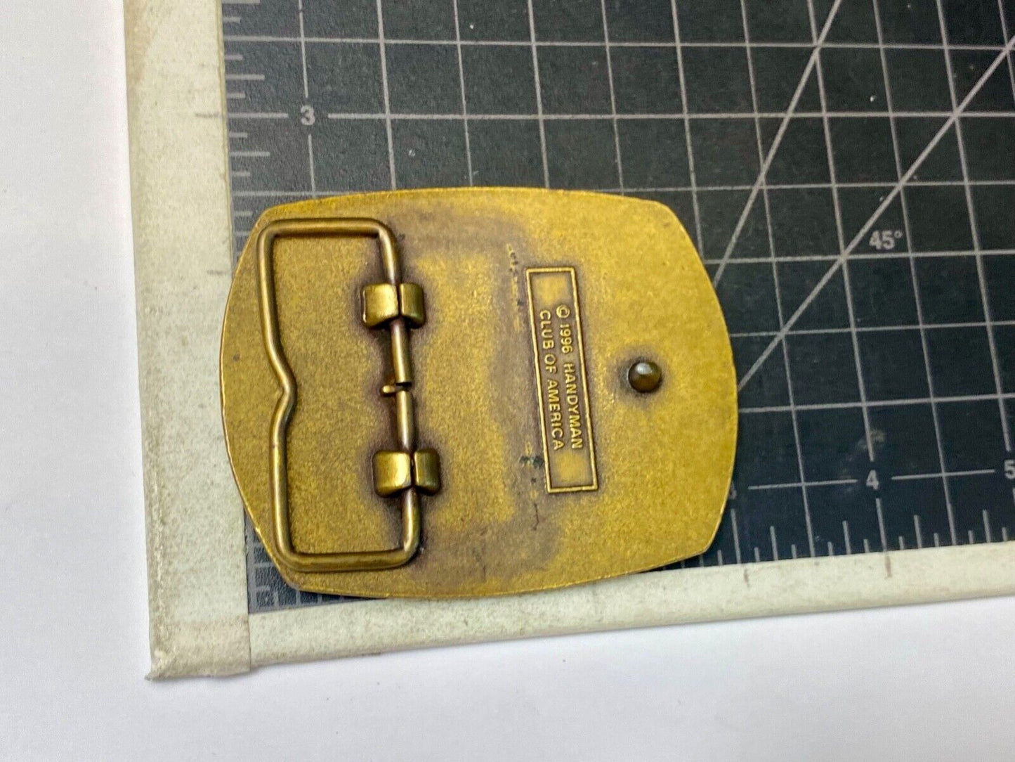 vintage Hammer Tools  - handyman club of America - life member belt buckle
