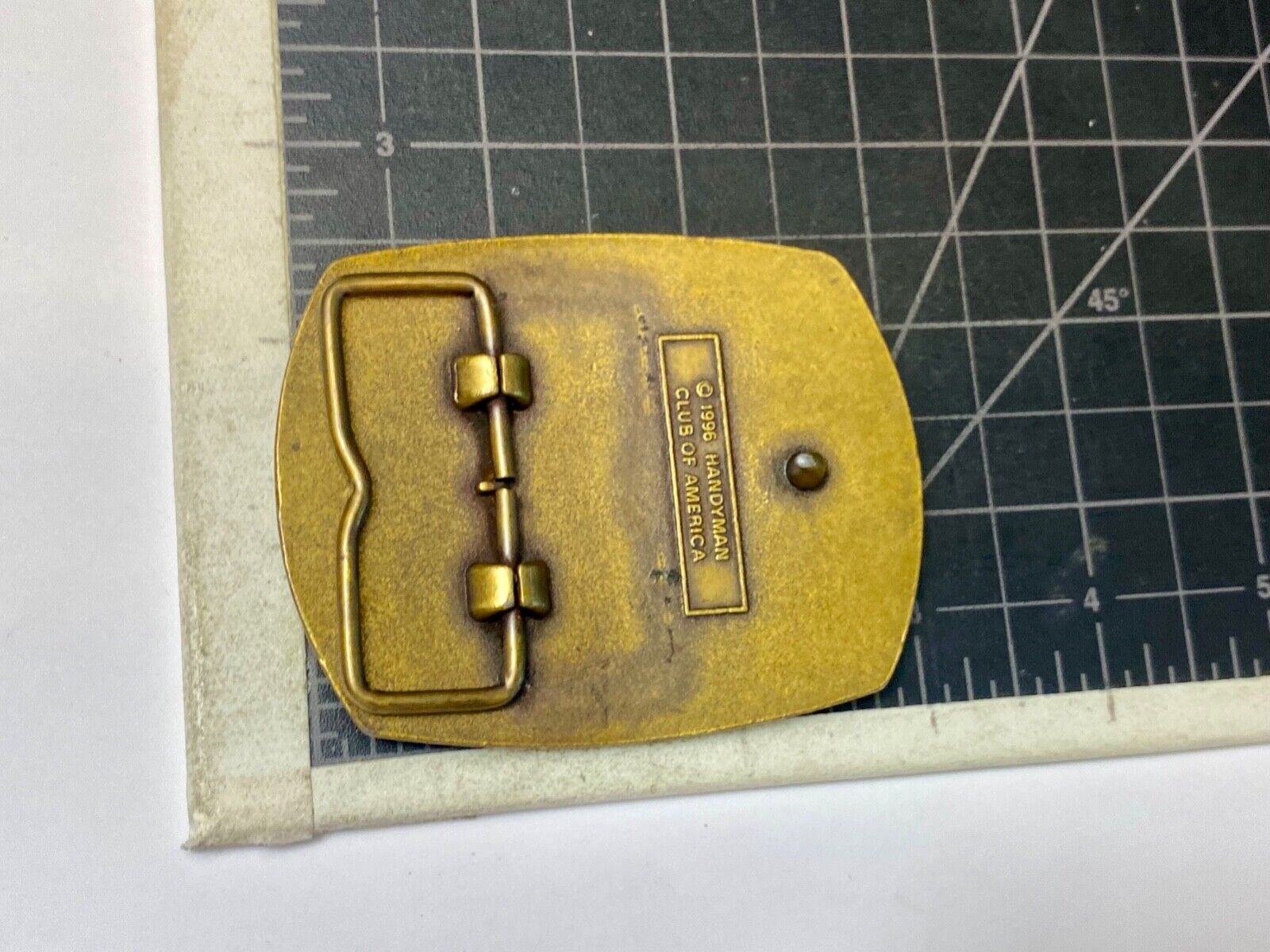vintage Hammer Tools  - handyman club of America - life member belt buckle