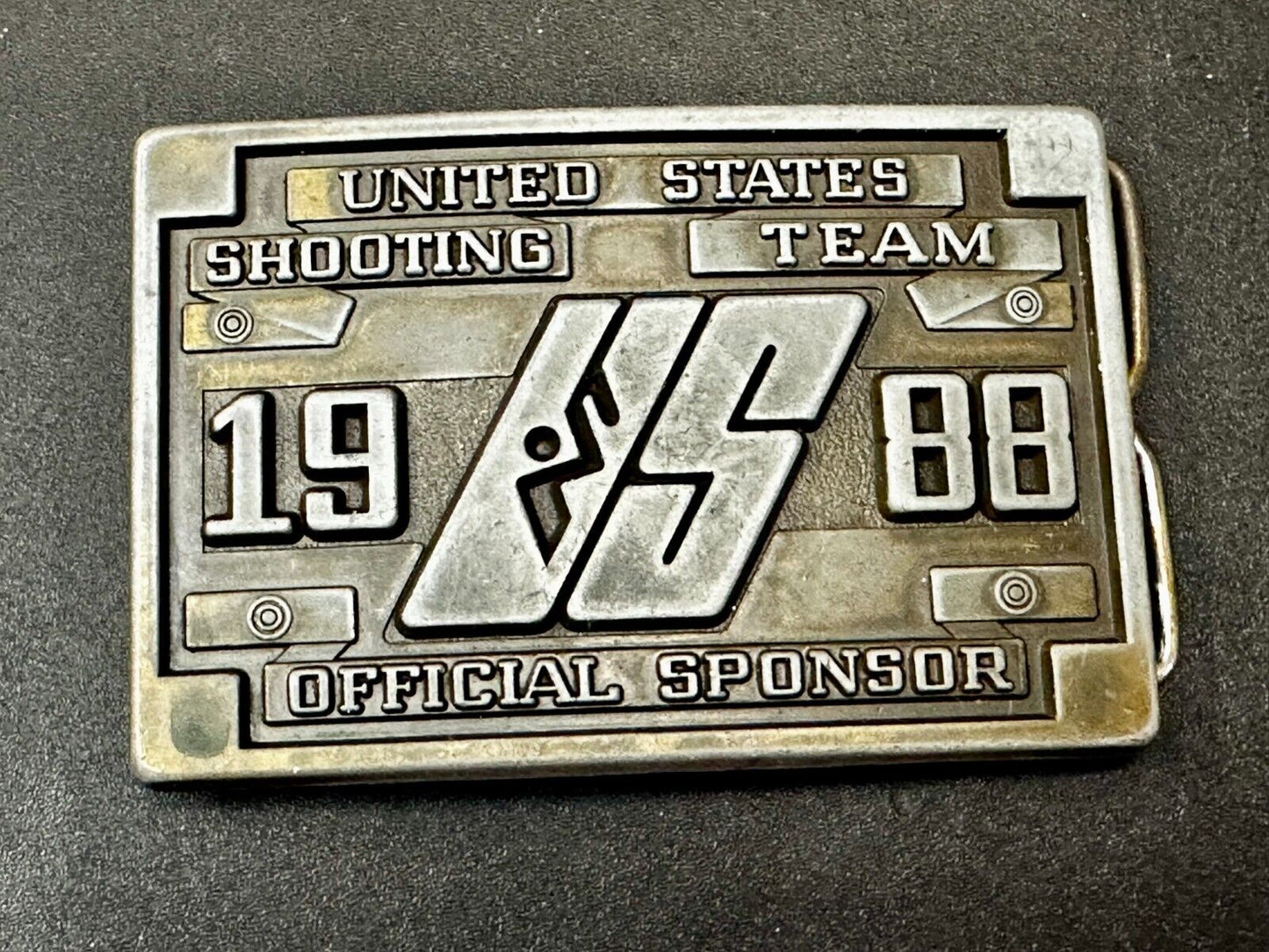 United States Shooting Team 1988 Official Sponsor Commemorative Belt Buckle