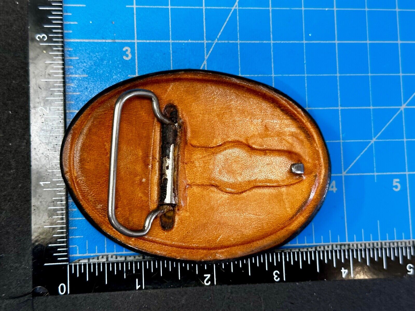 Artisan American Eagle Vintage Mixed Leather Belt Buckle