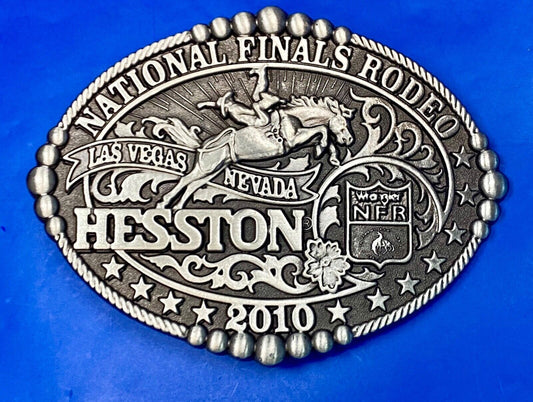 2010 Youth Size Nfr National Finals Rodeo Prca Sealed Belt Buckle