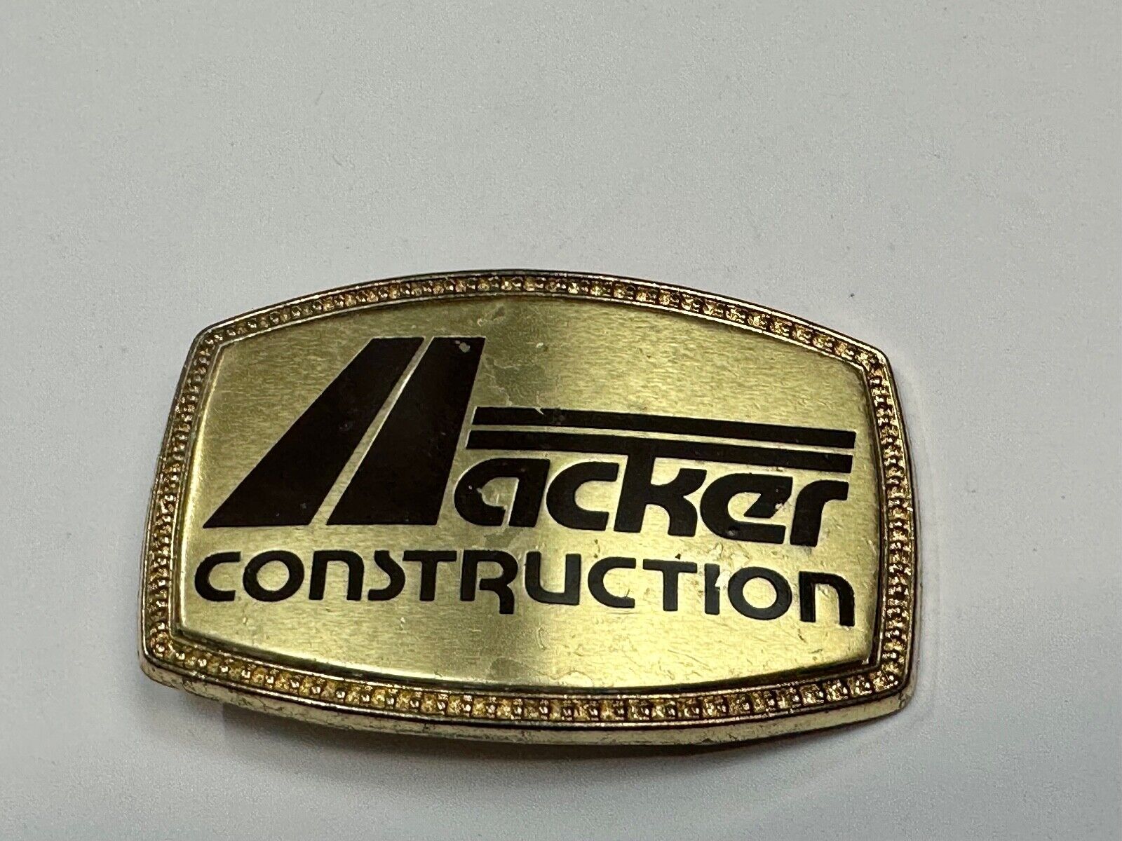 ACKER Home Construction Company Promo Advertising belt buckle  FL, GA, Texas