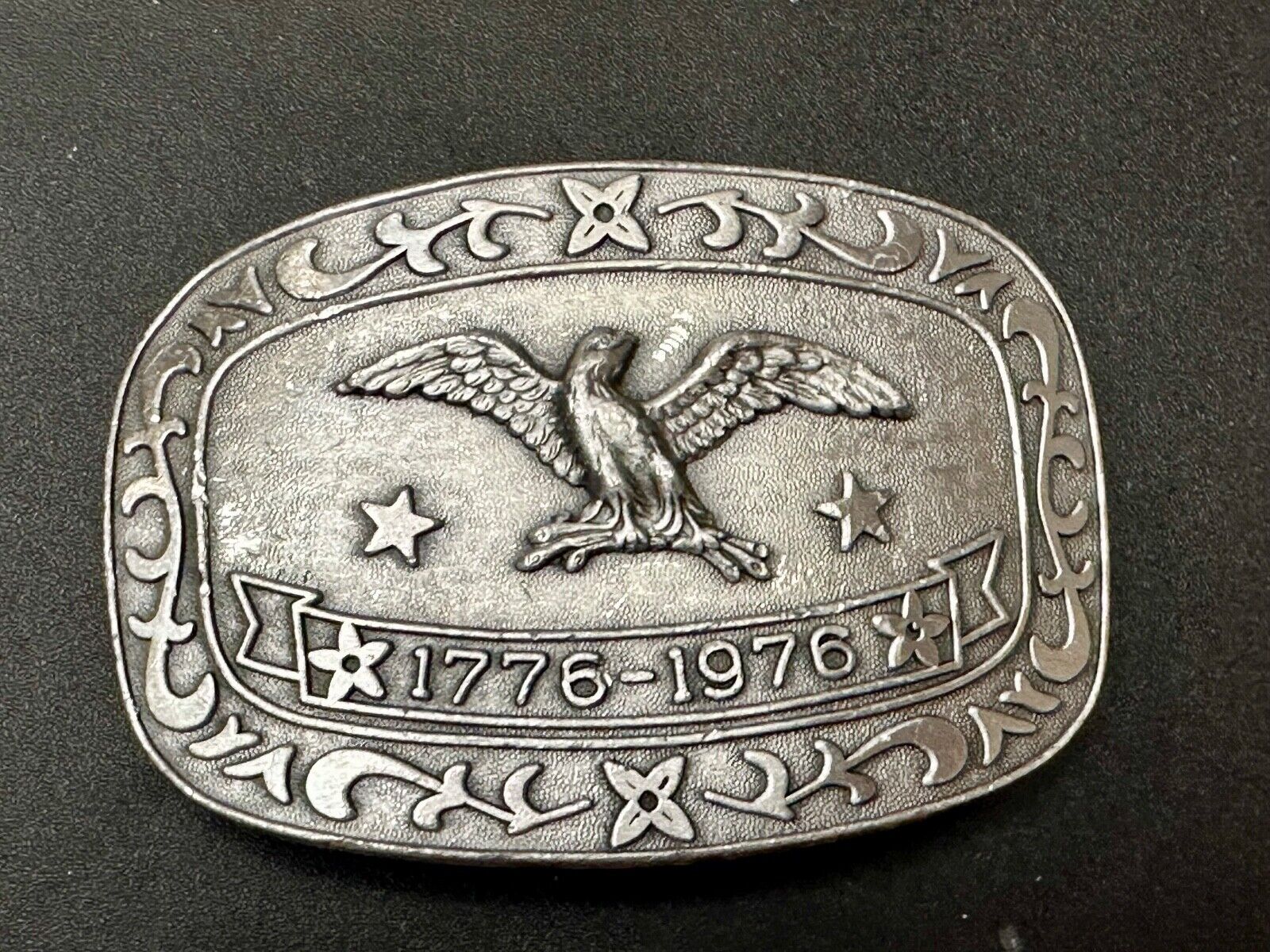 Bicentennial Eagle Patriotic USA America 70's Vintage belt buckle by Celebrity