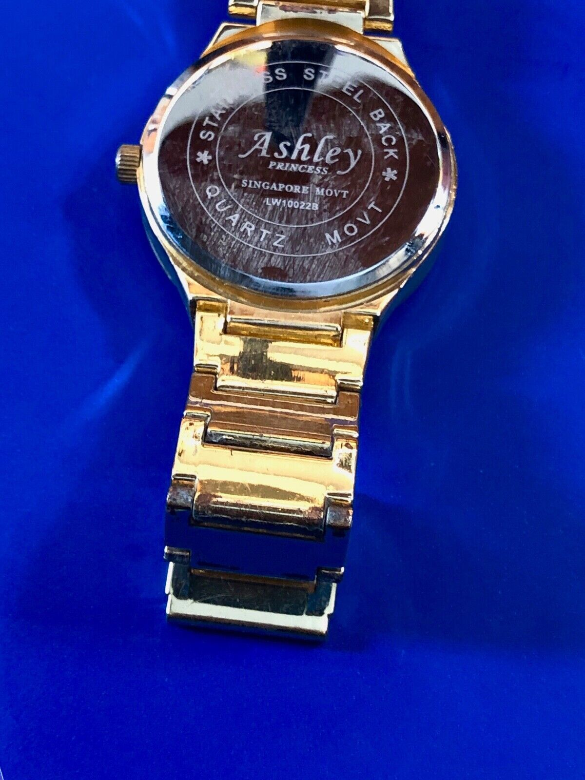 Ashley Ladies Watch, Missing A Few Rhinestones, But Fresh Battery, Working Well 