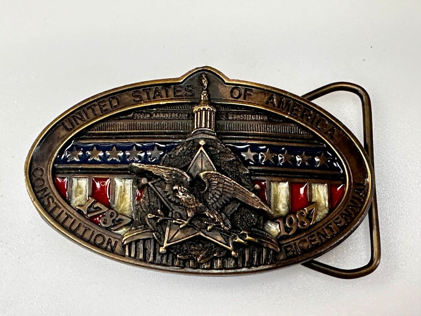 United States of America Constitutional Bicentennial Commemorative Belt Buckle