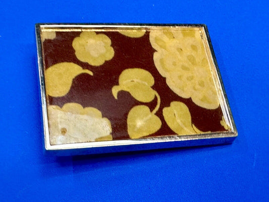 Abstract Fall Leaf Theme, What I call Wallpaper pattern Vintage Belt Buckle