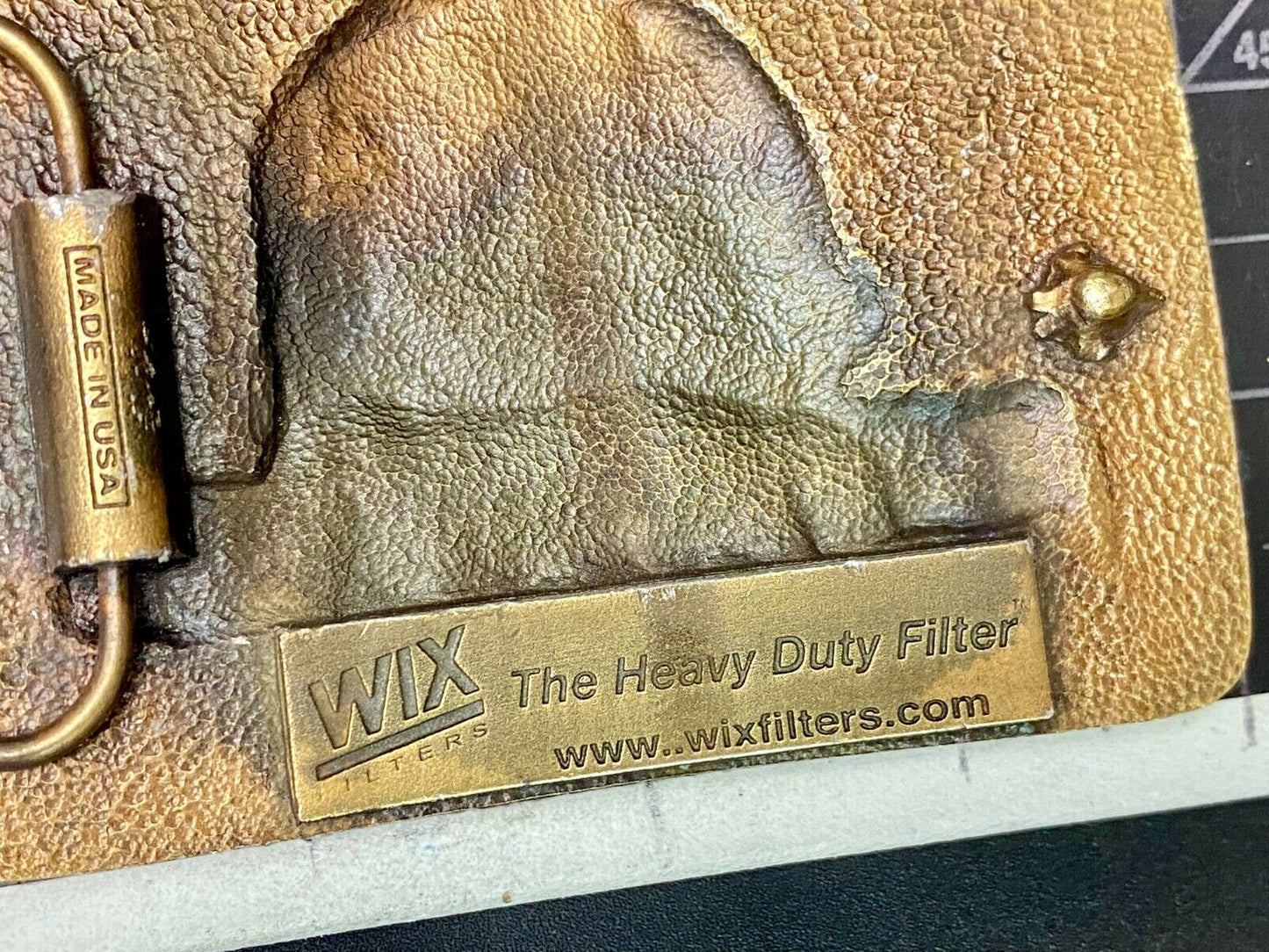 **Wix** The #1 Filter In Nascar Air & Oil Filters Company Belt Buckle