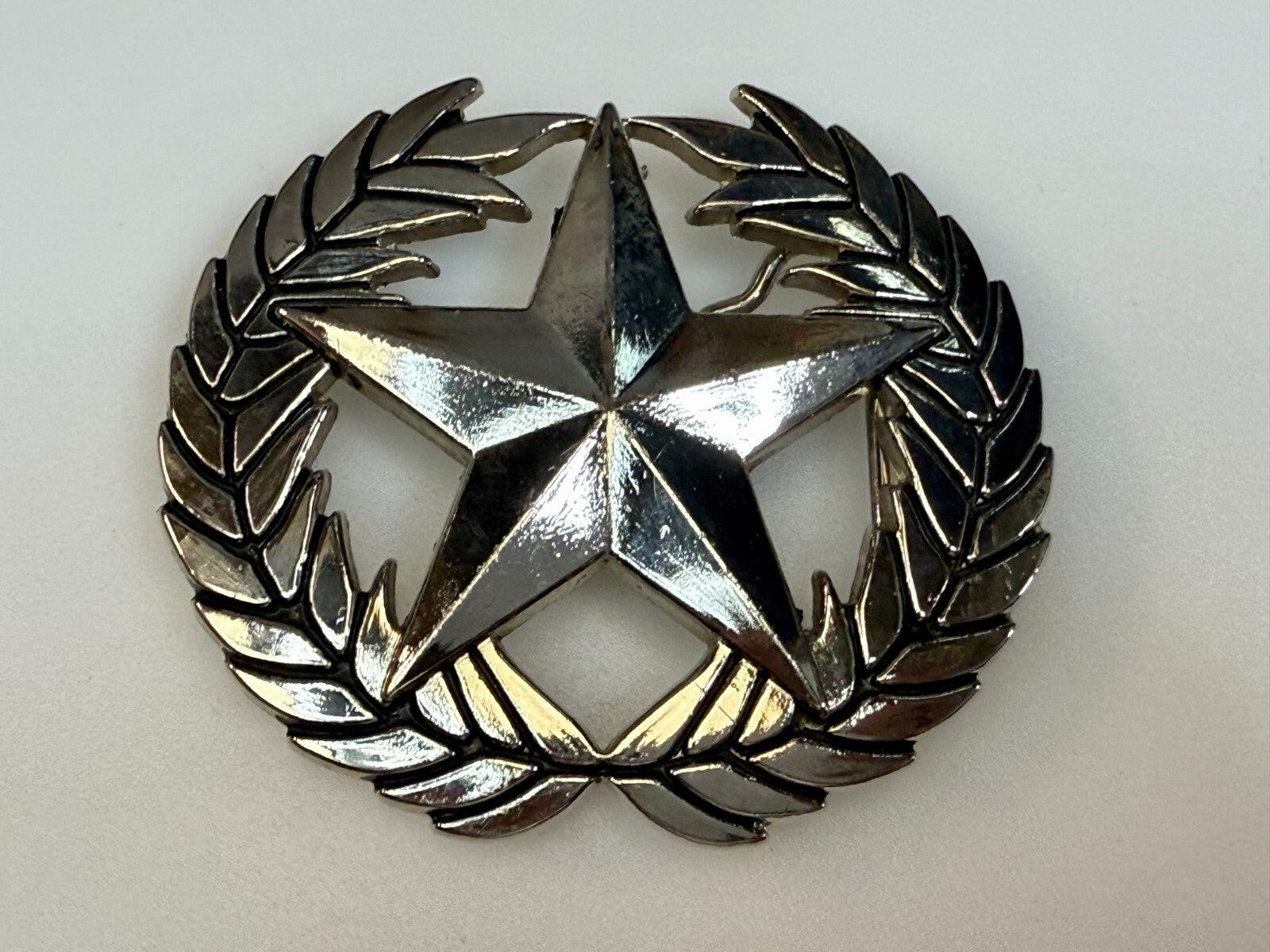 The Original Not the Imitator Star & Laurel Wreath Anchor Blue Belt Buckle