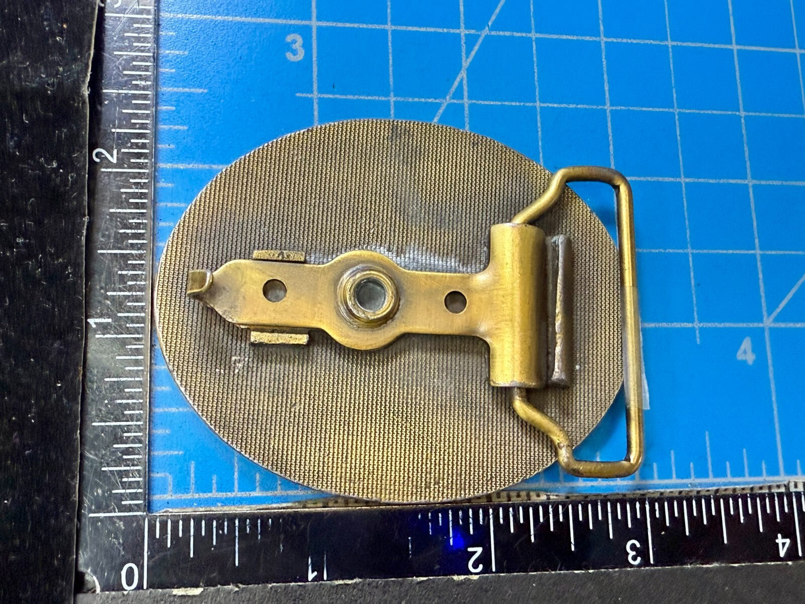 Antique Auto Show Secretary Illinois State 1995 Vintage Collectors Belt Buckle