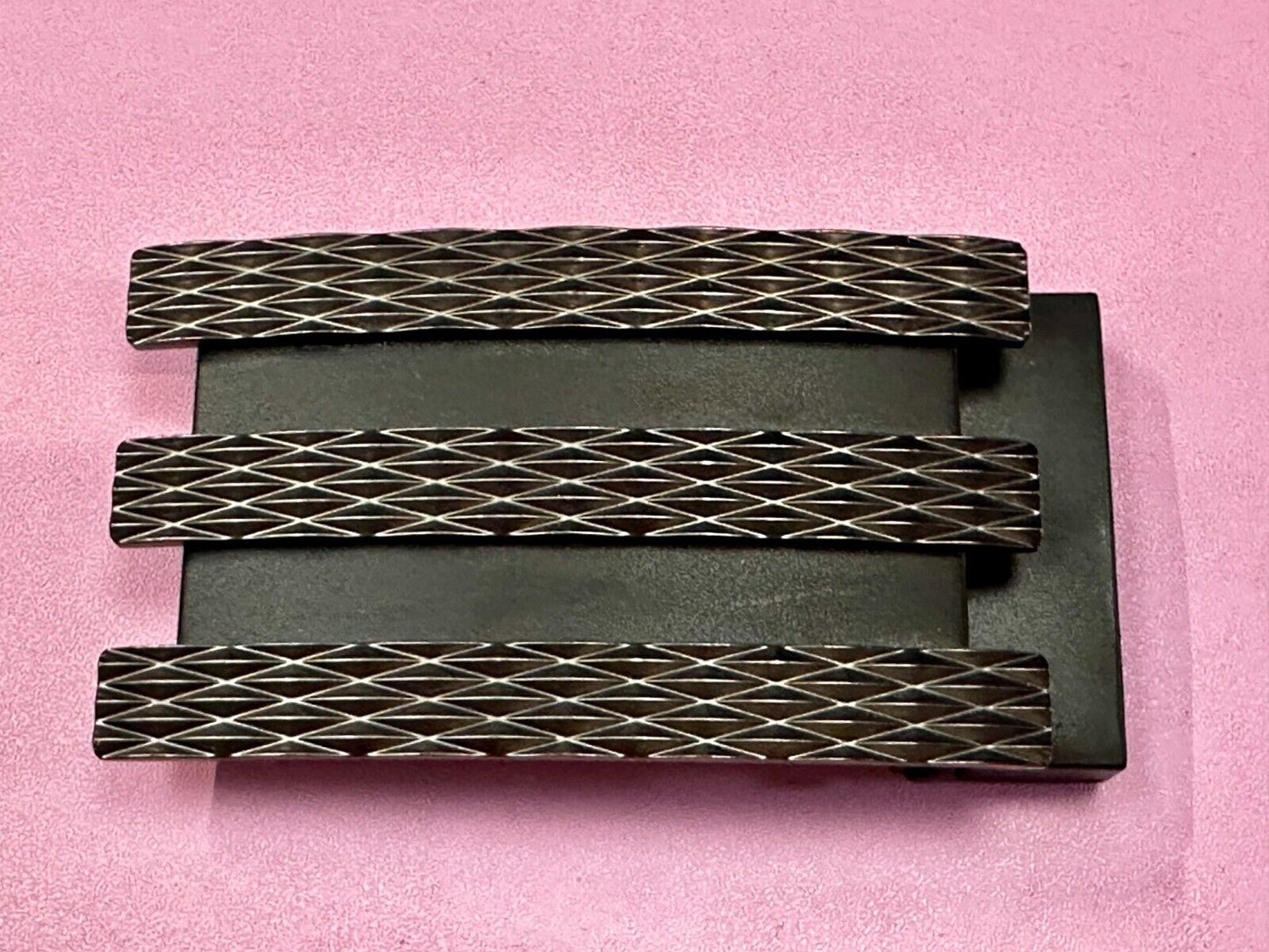 Adidas Golf 3 Stripe Matte Black Color - Trophy Award Style Belt Buckle