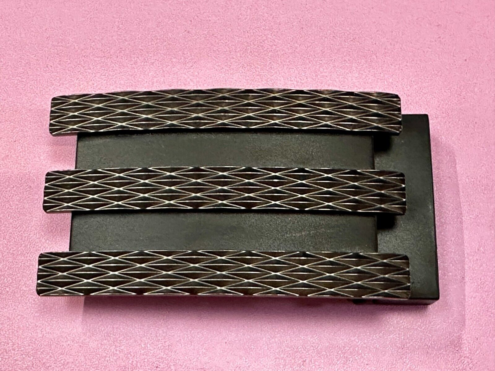 Adidas Golf 3 Stripe Matte Black Color - Trophy Award Style Belt Buckle