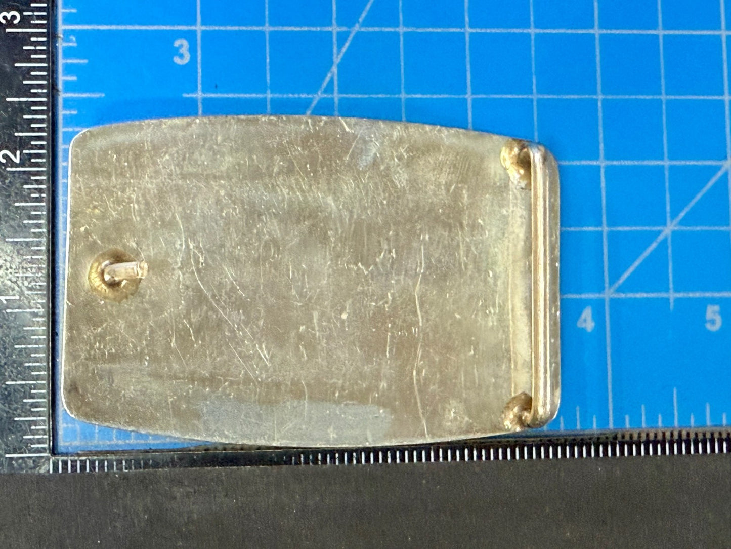 Arco Company?  Inlay Inlaid Western Engraved Vintage Belt Buckle - To Repair