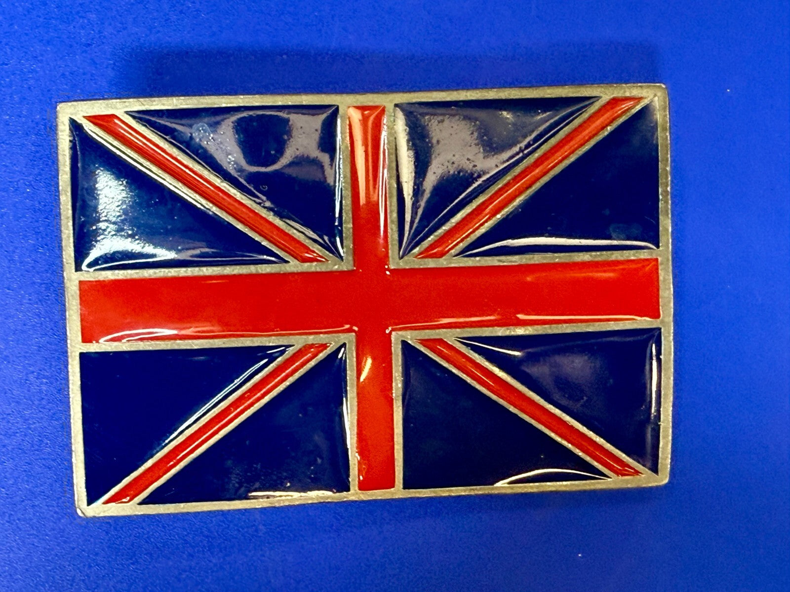 United Kingdom Union Jack UK British Britain Flag Vintage Mobtown Belt Buckle