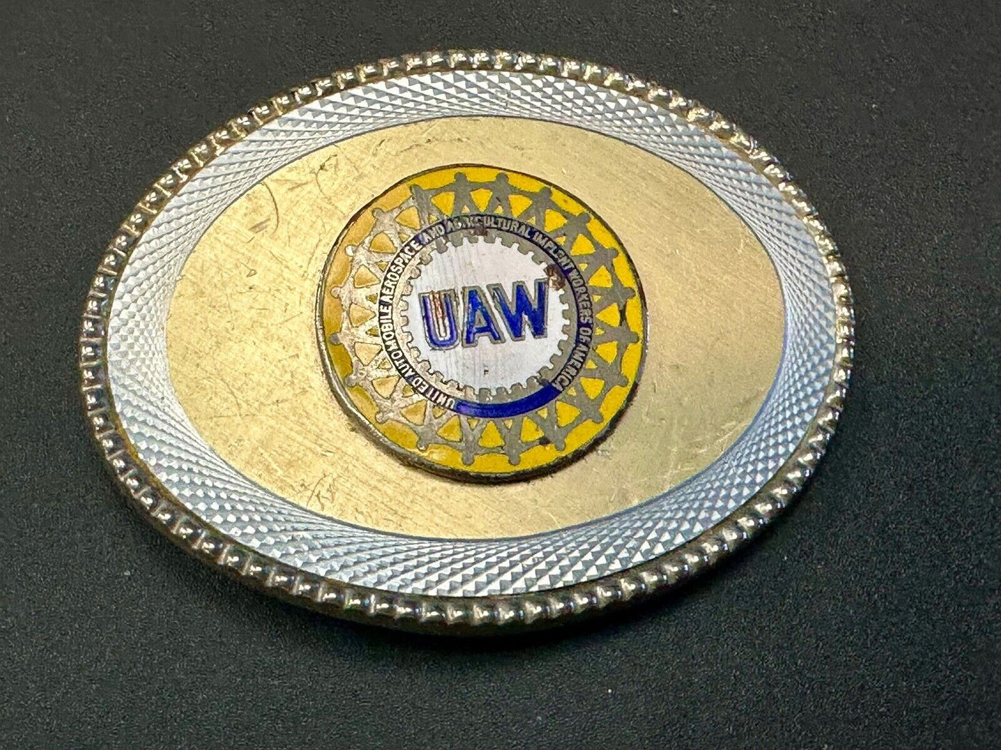 United Automobile Aerospace and Agricultural Implement Workers Belt Buckle - W