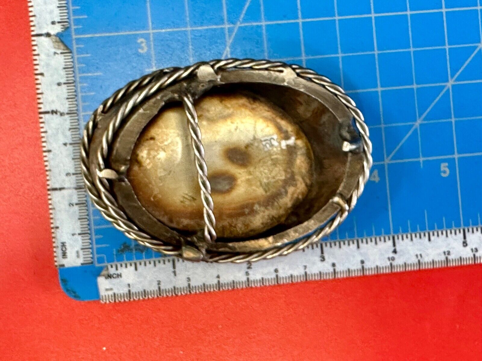 Artisan Silver color belt buckle for craft project / wear