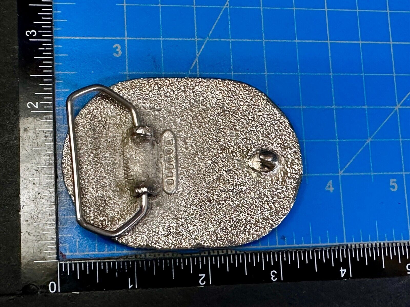 80'S  Tt Squirrel Sparky Brown Sparkle Enameled Vintage Belt Buckle