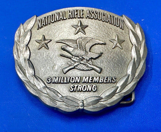 3 Million Members Strong  National Rifle Assn NRA  Membership belt buckle