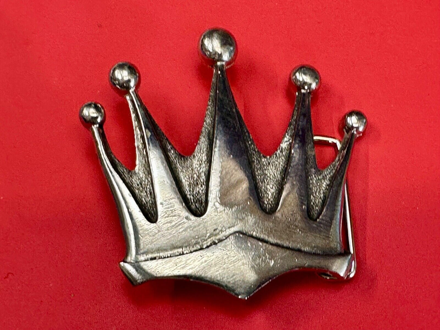5 point CROWN Shaped Cutout Belt Buckle by Silver Star, 'The Originator