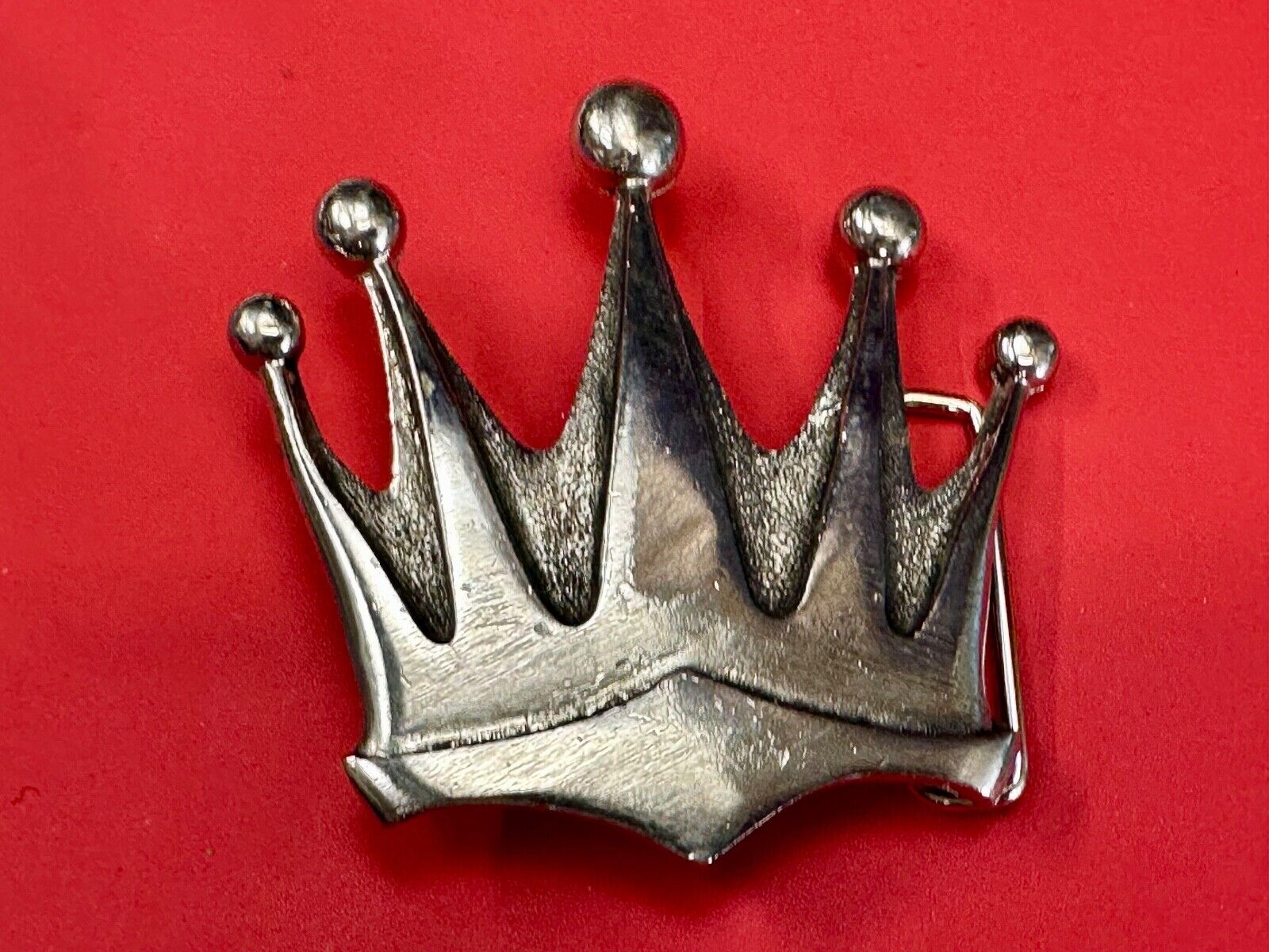 5 point CROWN Shaped Cutout Belt Buckle by Silver Star, 'The Originator