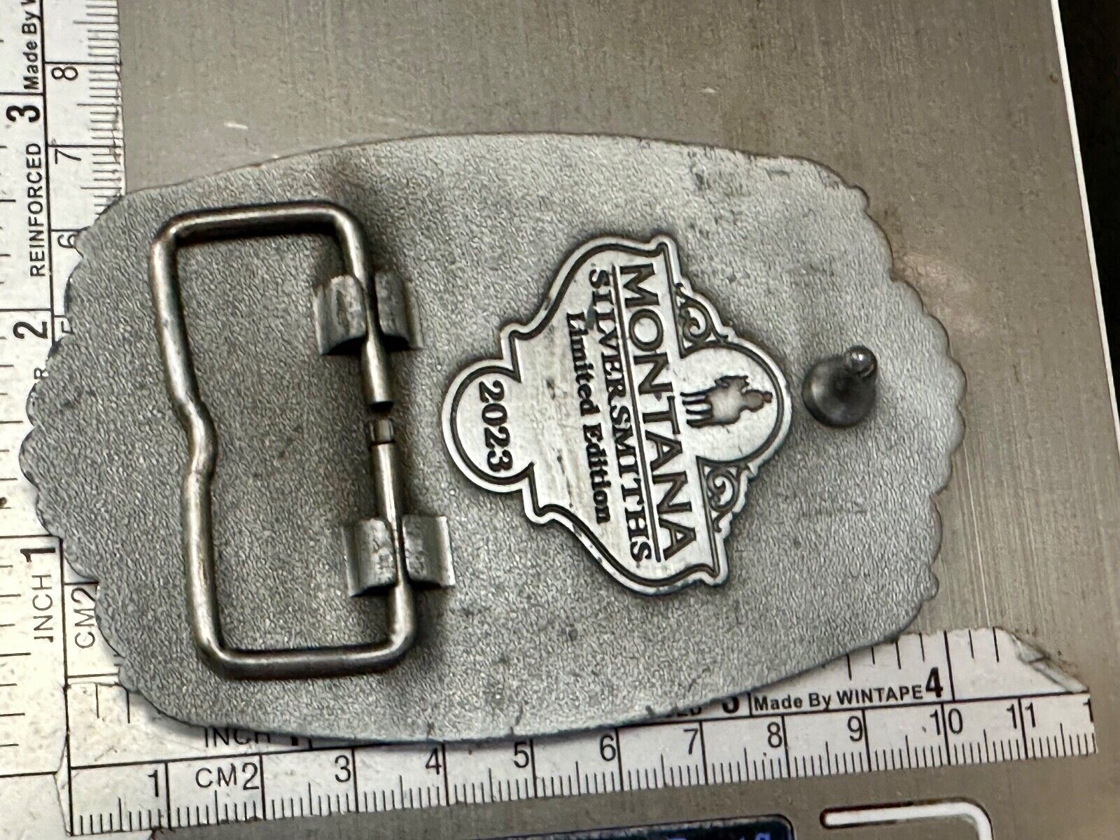 2023 Pendleton Whisky Let'er Buck Montana Silversmith Rodeo Cowboys Belt Buckle