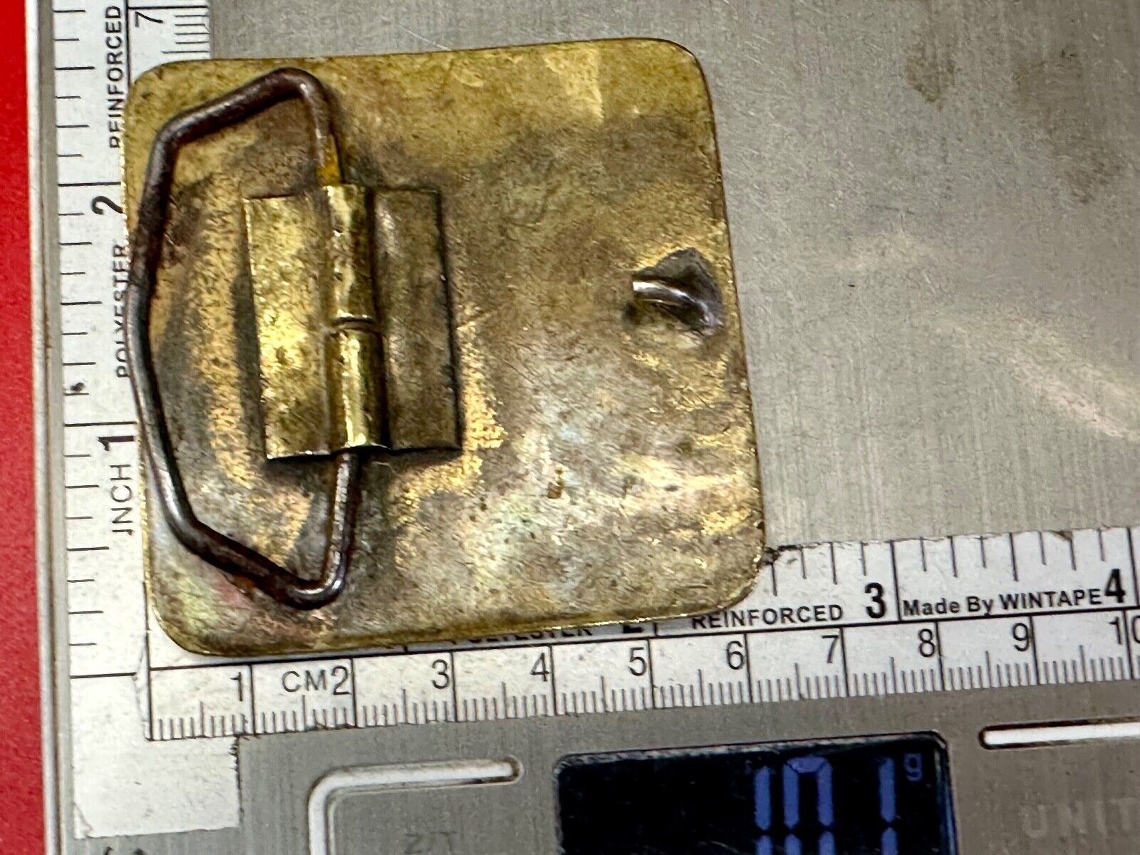 Veritas Geophysical Ltd CGG Alberta Canada vintage adverting belt buckle
