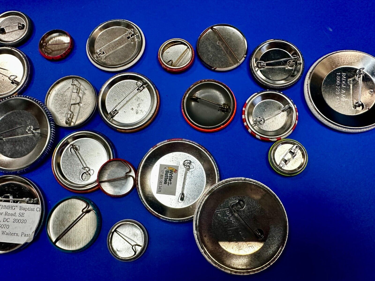20 Religious Button Pins Pinbacks Mixed Lot Grab Bag Resale Gifts!