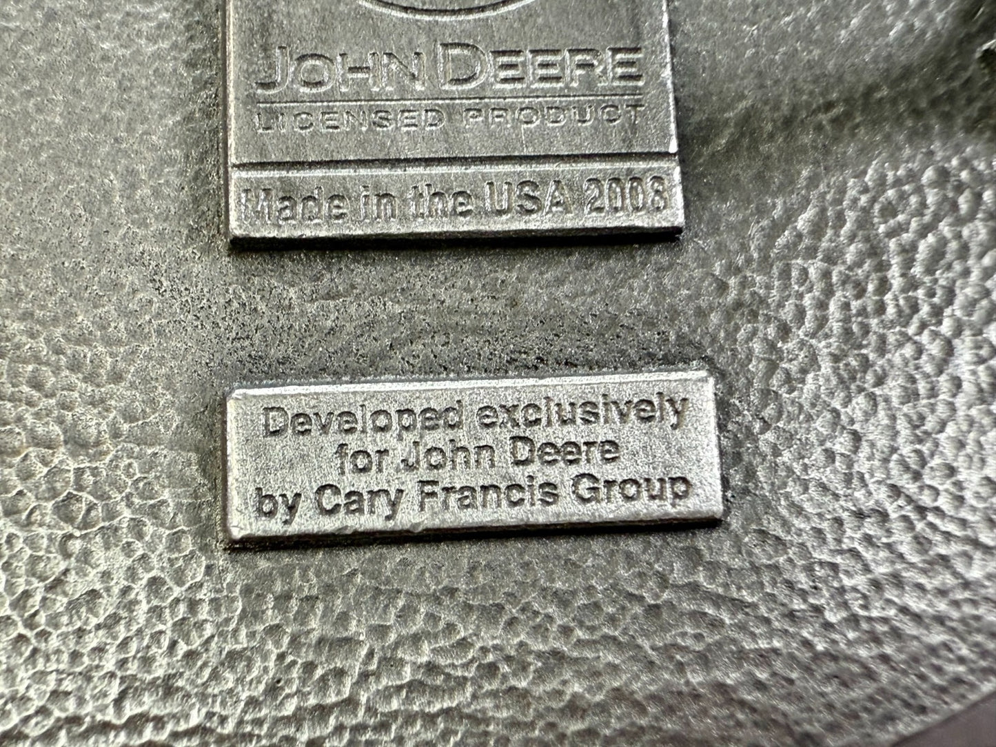Vintage John Deere Days 2008 Nothing Runs like A Deere Farming Belt Buckle