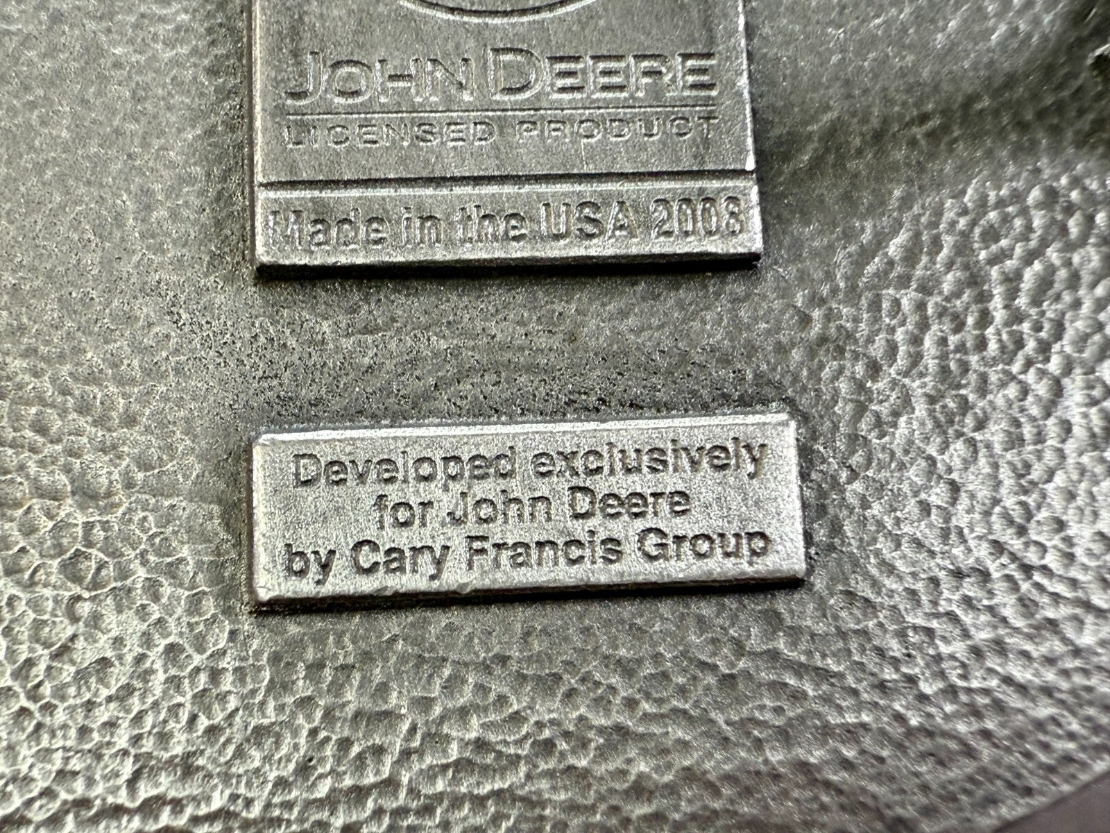 Vintage John Deere Days 2008 Nothing Runs like A Deere Farming Belt Buckle