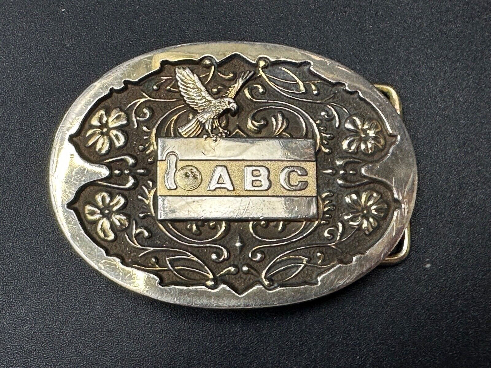 ABC Bowling Trophy Beautiful Sports Award Modern Western Belt Buckle by Balfour