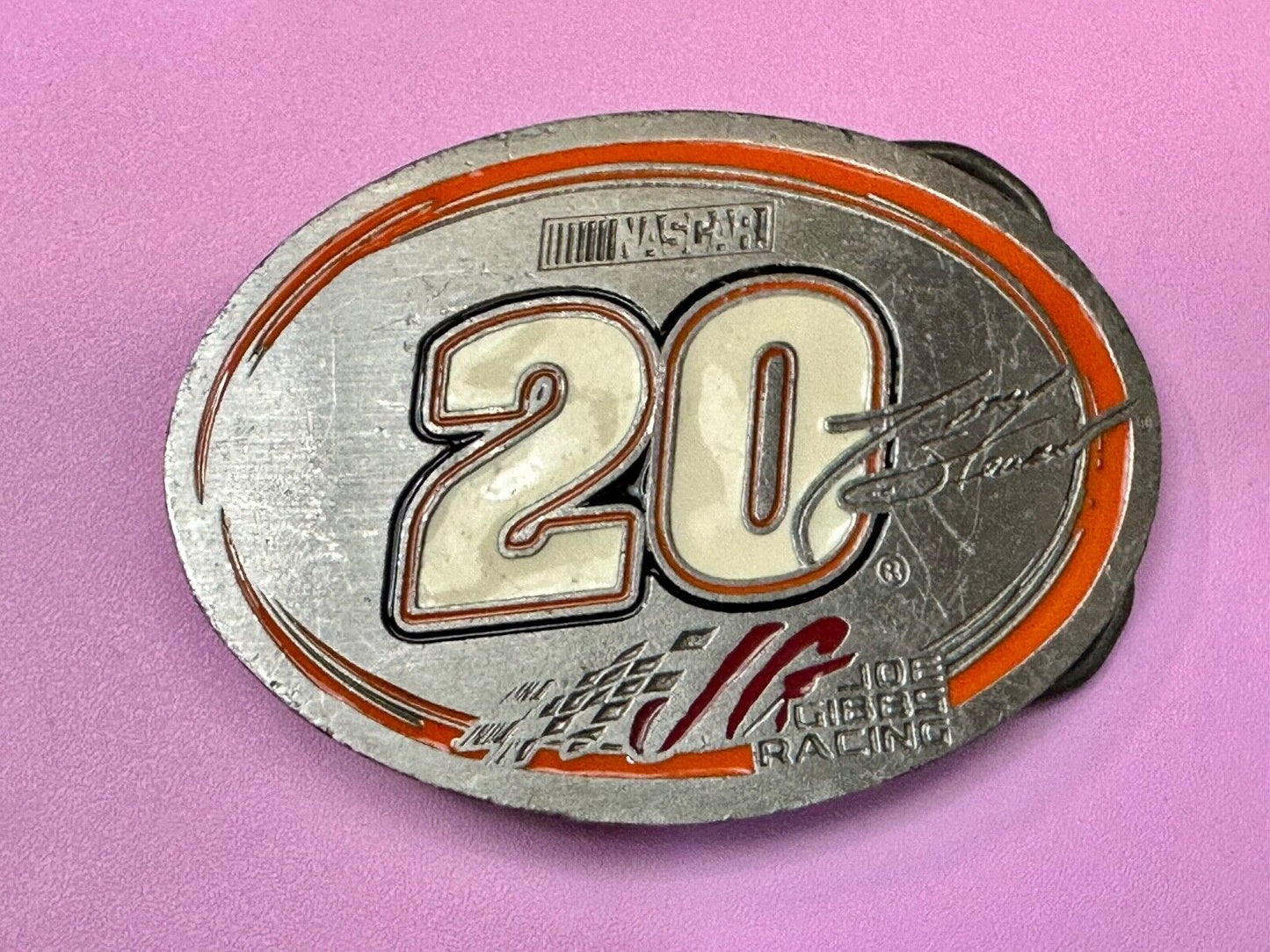 20 Tony Stewart Nascar 2001 Licensed Great American Products Gibbs Belt Buckle