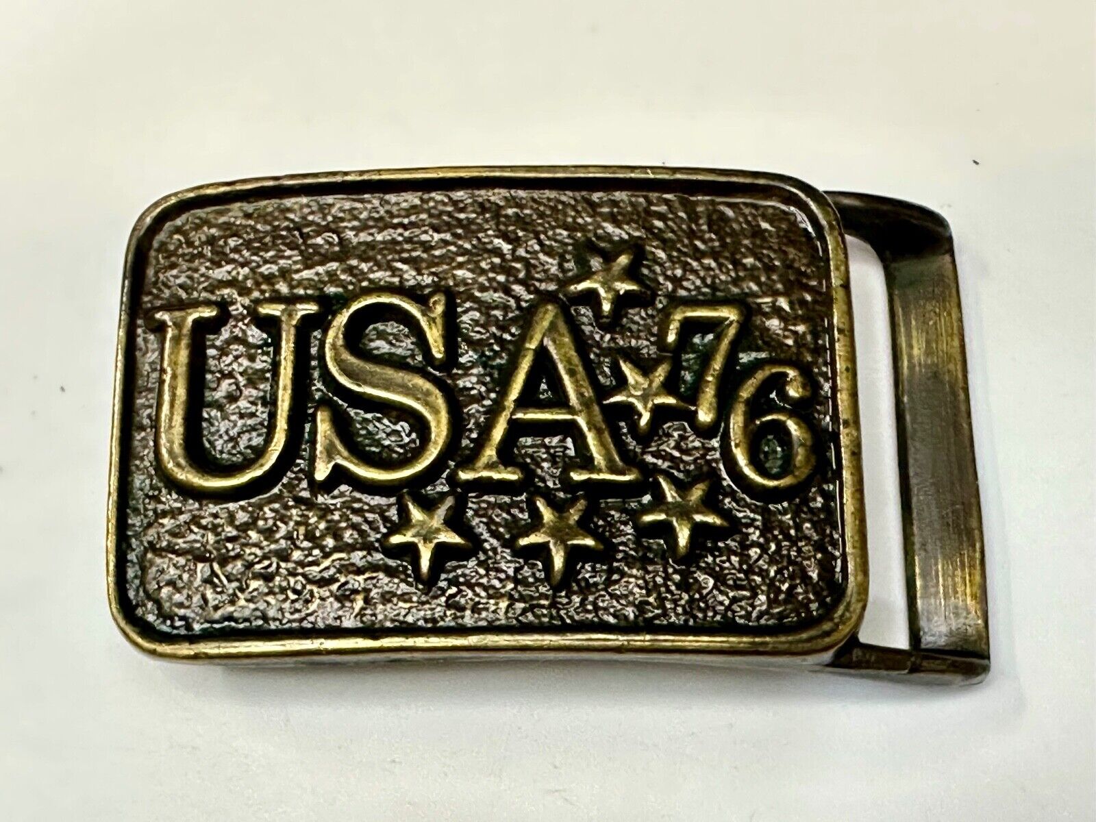 USA 76 - Patriotic American bicentennial Stars Vintage Belt Buckle