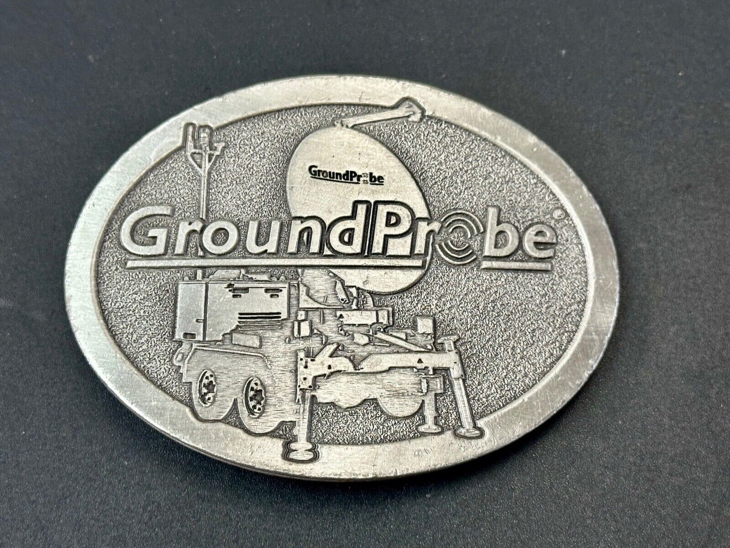 vintage Ground probe Company promo Advertising belt buckle