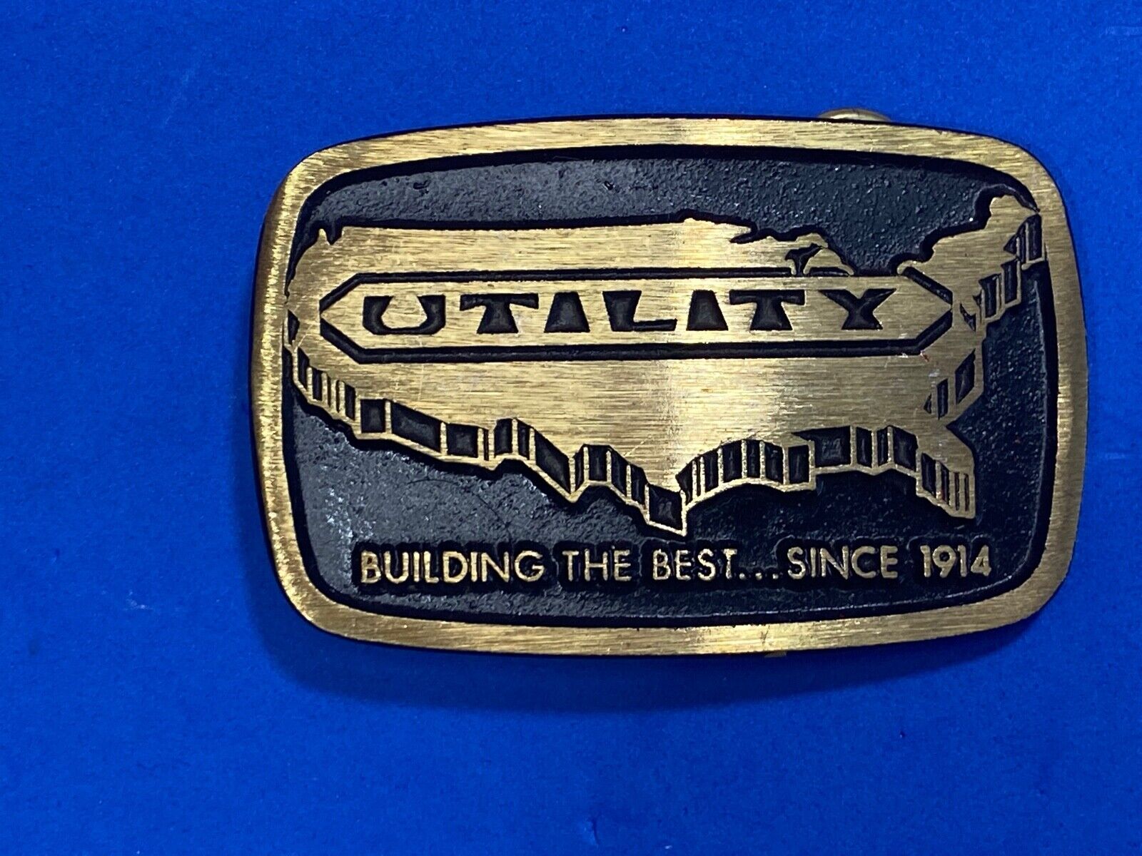 Usa Utility, Building The Best Since 1914  - Dynabuckle Solid Brass Belt Buckle 