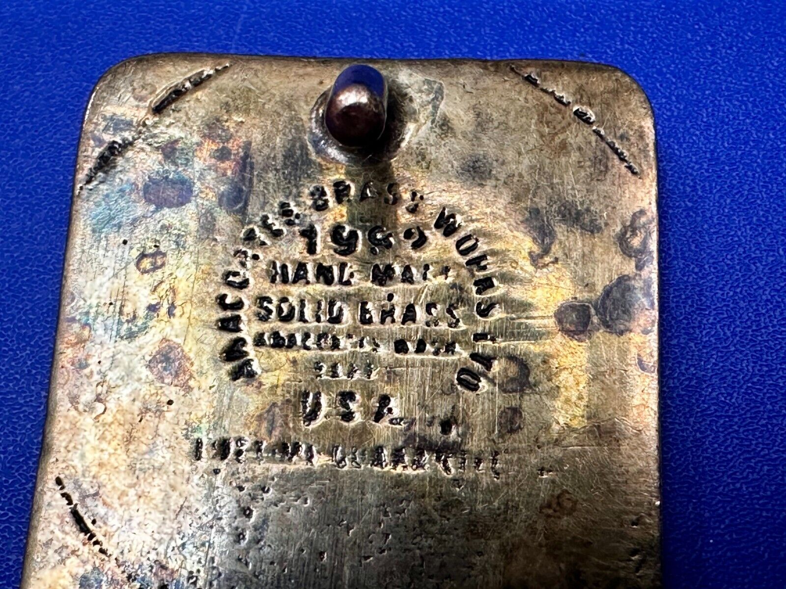 The Washington Water Power Co Spokane Solid Brass 1992 Commemorative Belt Buckle