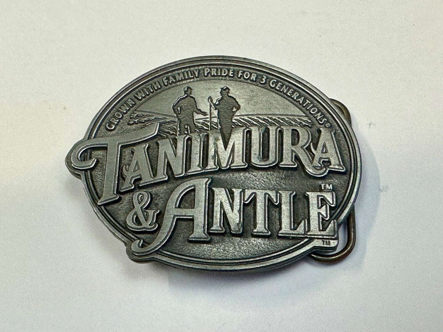 Tanimura & Antle -Grown with Family Pride for 3 Generations Farmers Belt Buckle
