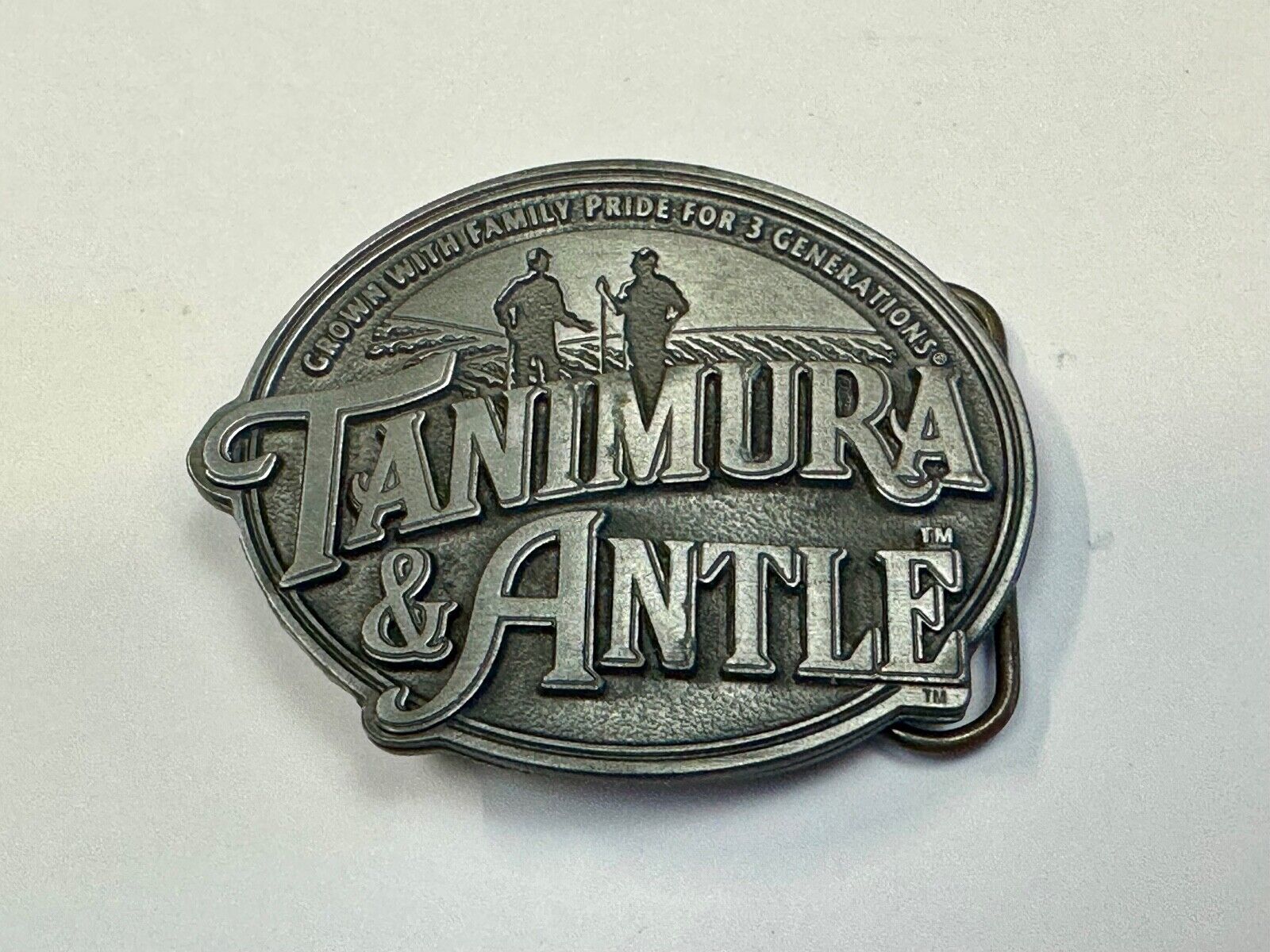 Tanimura & Antle -Grown with Family Pride for 3 Generations Farmers Belt Buckle