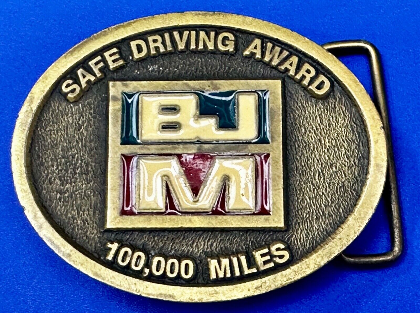 BJM Safety Driving Award Belt Buckle Made in USA by CD Hit