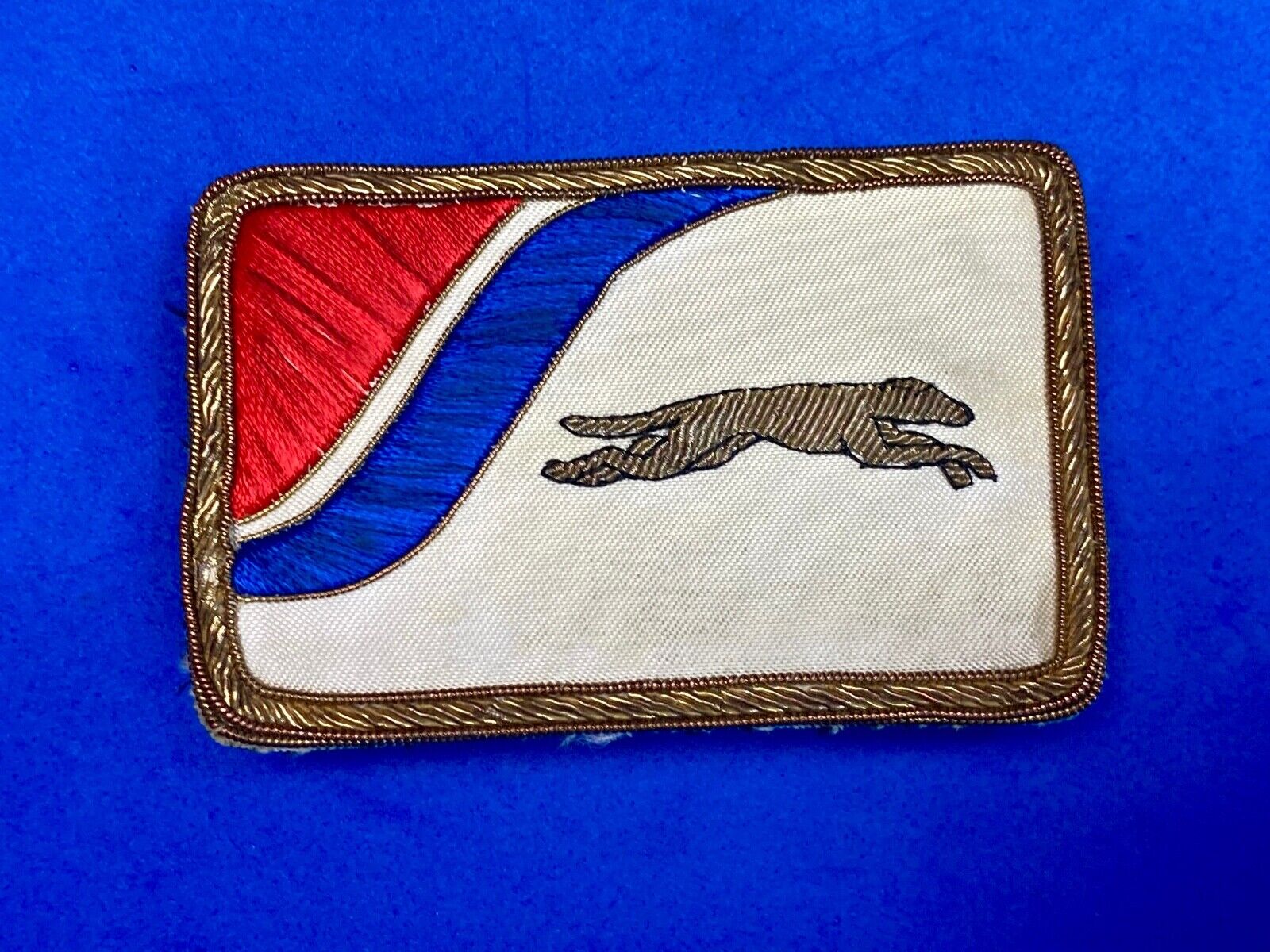 Vintage Greyhound Bus Transportation Co National Emblem Plaque, Auto Plate 