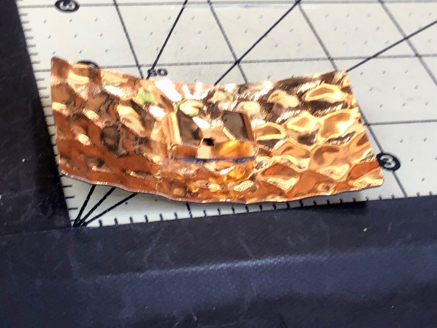 Vintage Gold tone Scarf Clip Belt Tie Slide Buckle 